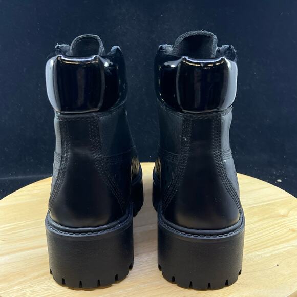 Timberland Stone Street Leather Combat & Lace-Up Boots Shoes Women Size 8 New - Picture 5 of 7